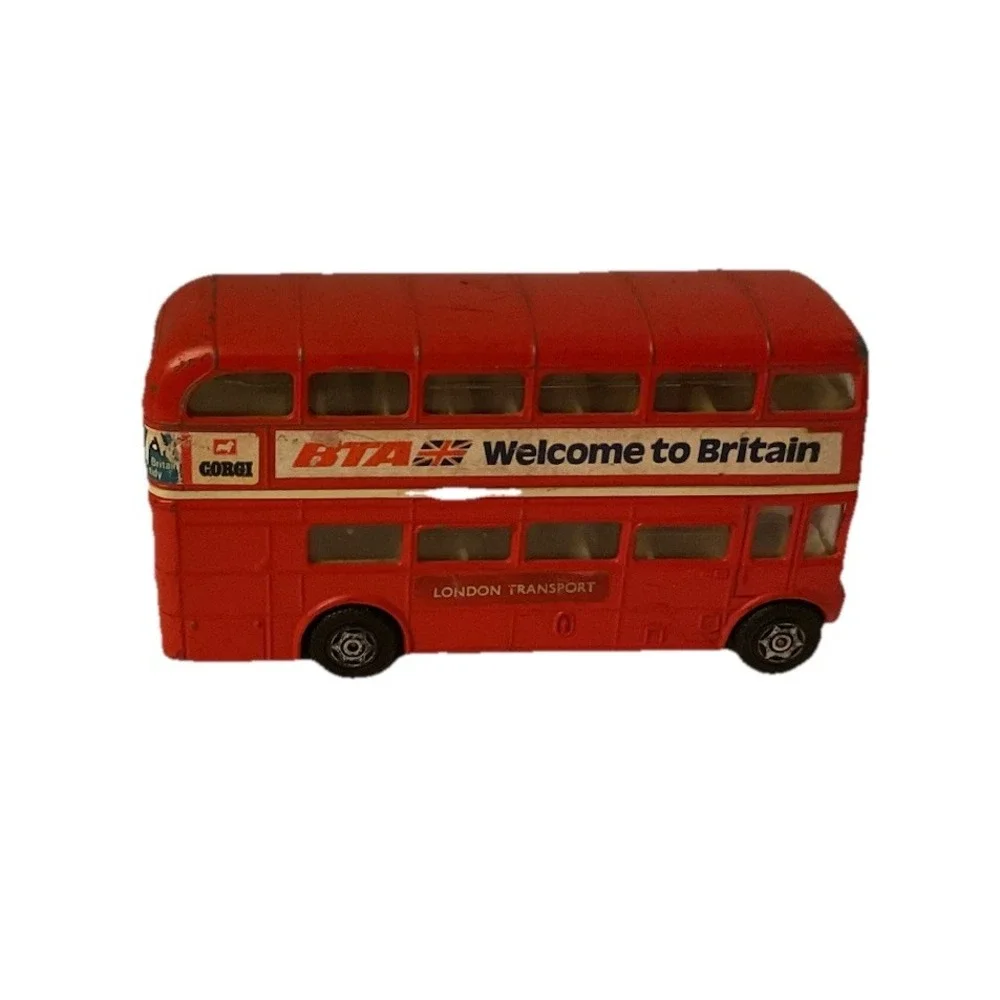 Corgi Toys London Transport Bus, Double Decker, Welcome‎ to Britain, Diecast